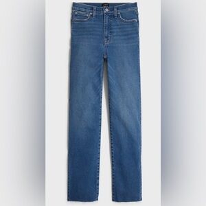 J. Crew Stovepipe Straight Leg Jeans with Raw Hem